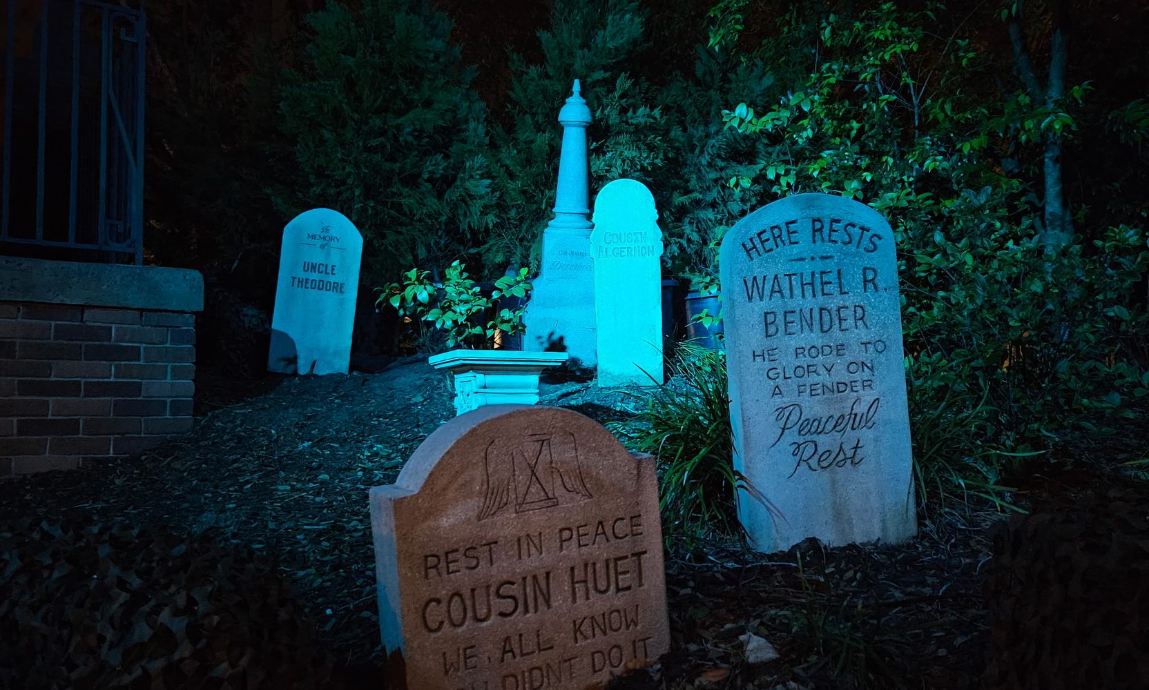 Construction Walls Come Down at the Haunted Mansion and Several Gravestones Have Quietly Moved