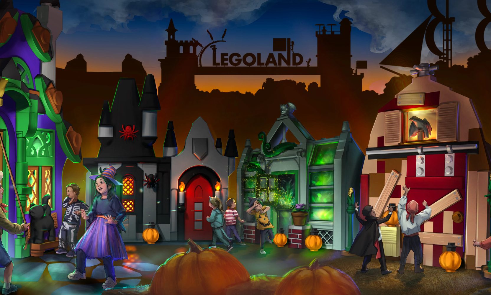 Legoland Florida reveals Brick or Treat Street, a walkthrough LEGO monster neighborhood for Halloween 2026