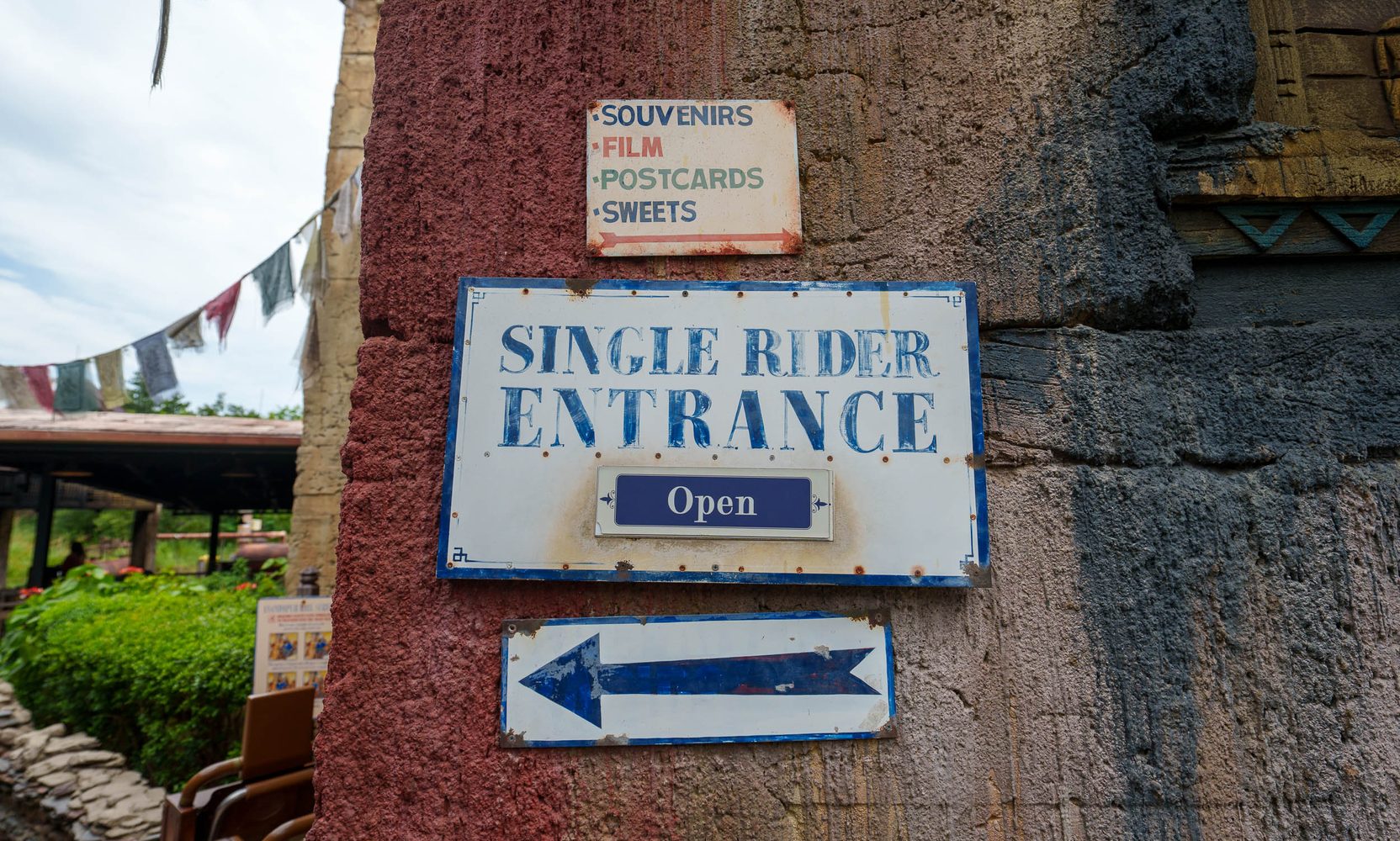 Expedition Everest's Single Rider sign vanished and went back up midday, but the line's usefulness is already gone