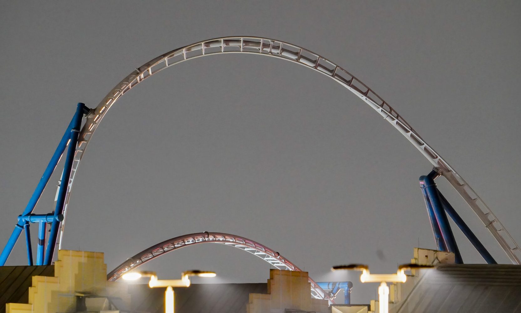 Fast & Furious: Hollywood Drift's Final Track Sections Went In Before Sunrise, Completing the Coaster's Full Layout