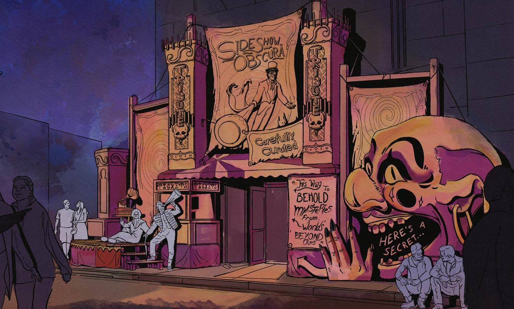 Universal's Halloween Horror Nights 35 Tribute Store is called Sideshow Obscura, and it opens August 26 back beside Revenge of the Mummy