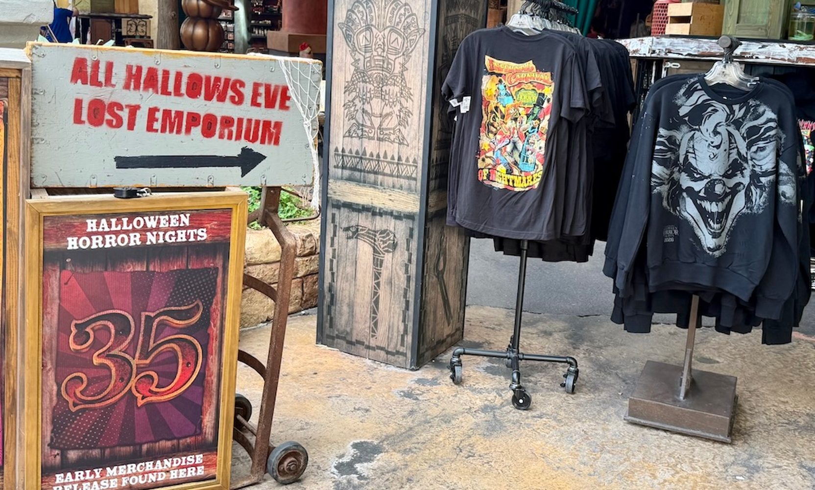 Universal Put Halloween Horror Nights 35 Merchandise on Shelves Three Weeks Before the Event, and the House Shirt Is $35