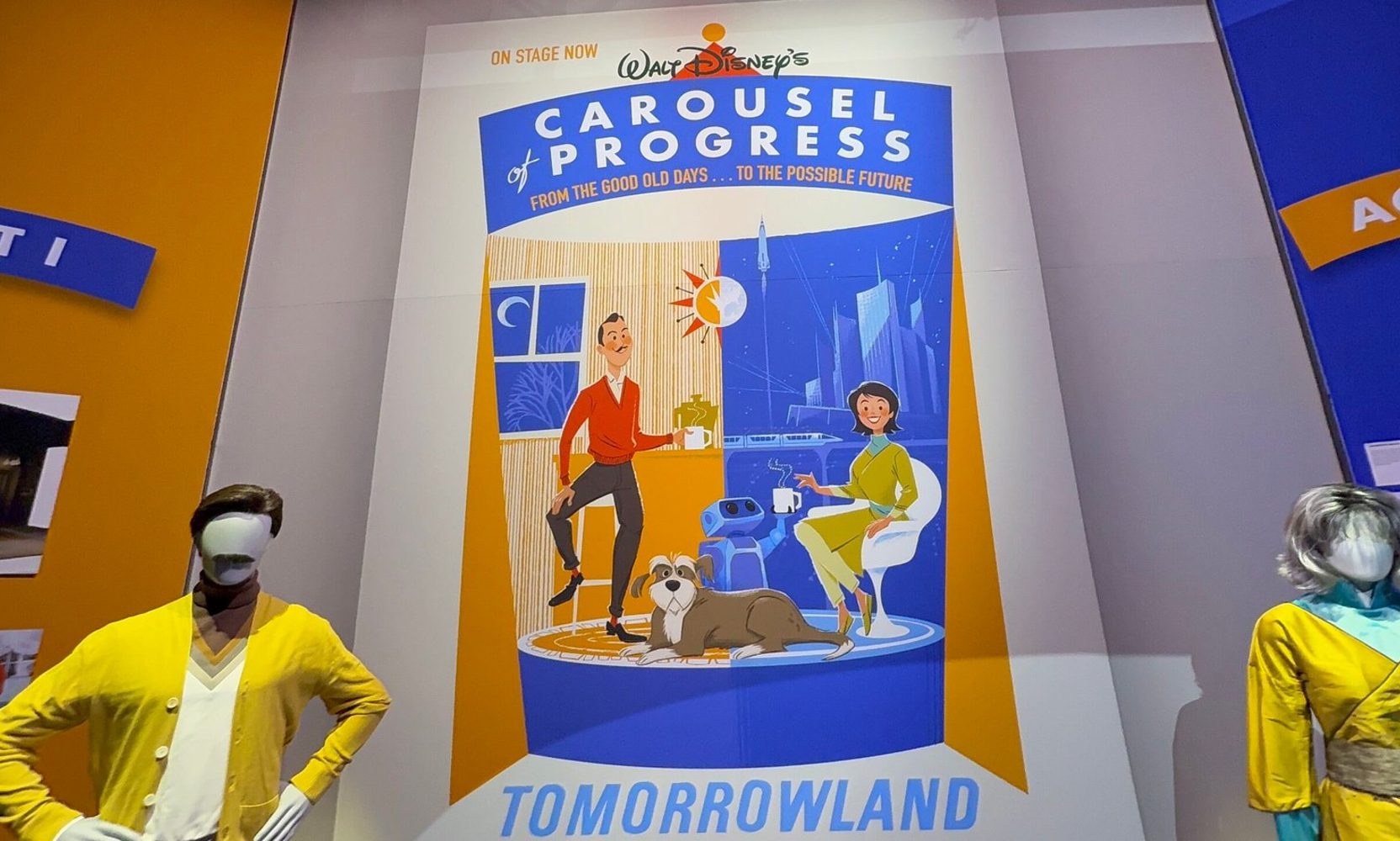Disney put the new Carousel of Progress costumes, models and attraction poster on display at D23, the fullest look so far at the 2027 show