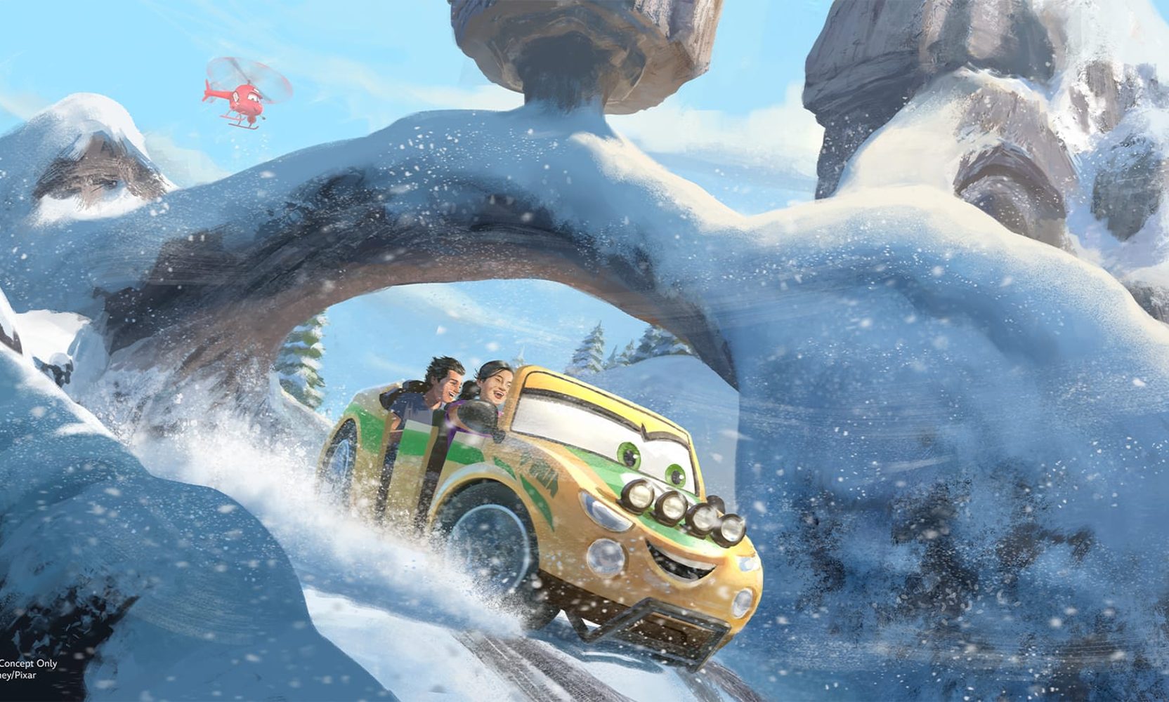 Disney Named Both Piston Peak Rides at Magic Kingdom: Cars Ridge Run Rally and Miss Fritter's Daredevil Spin-Along