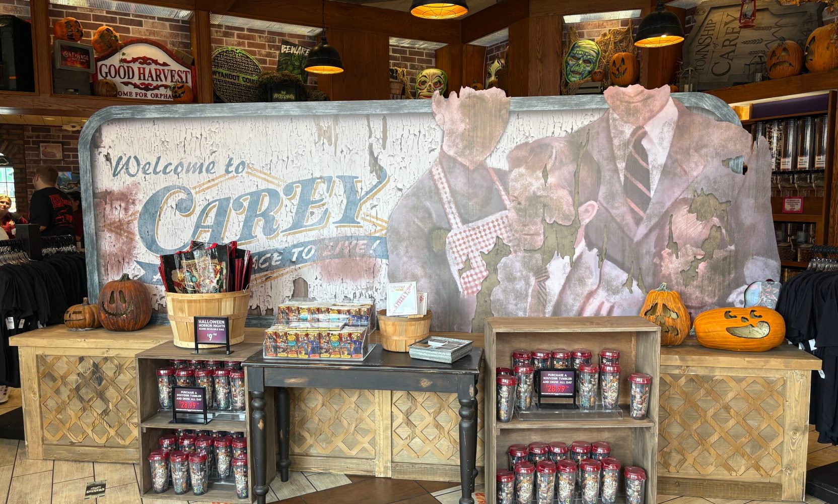 Universal stripped the Jaws decor from its candy shop and packed it with Easter eggs from past Halloween Horror Nights