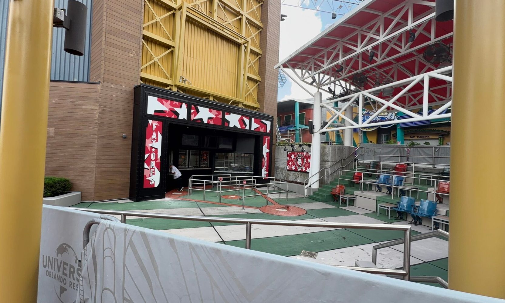 Joey Fatone Says Fat One's Opens at Universal CityWalk This Month, and the Old Hot Dog Hall of Fame Is Already Wearing the New Signage