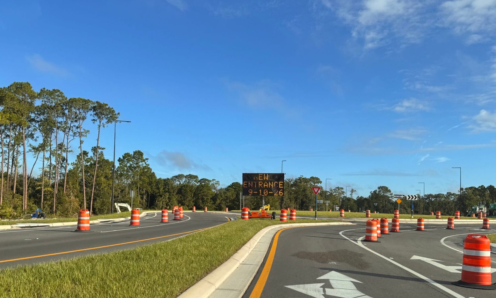 A Construction Sign Is the Only Notice Disney Has Given That the Grand Floridian Gets a New Entrance on September 10