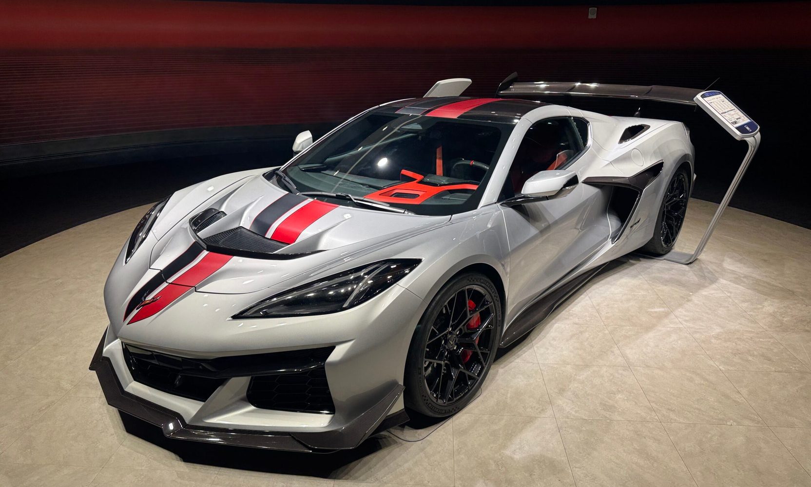 A $221,095 Corvette ZR1 Is Parked at the Exit of Test Track, and Its Window Sticker Scores It 2 Out of 10 on Both EPA Ratings