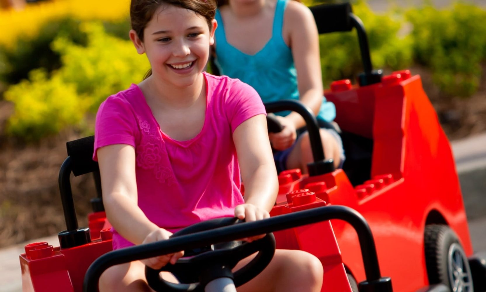 Legoland Says the Department of Monster Vehicles Is Not Just Driving School With Decorations, and Riders Hit Glowing Ectoplasm Spots