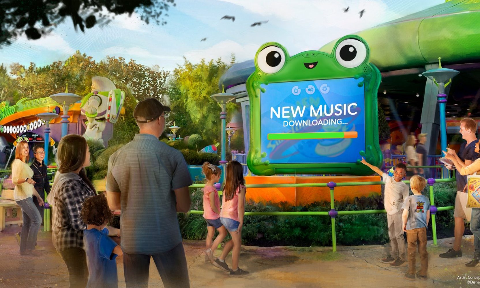 Alien Swirling Saucers Gets a New Soundtrack From Toy Story 5's Lilypad, With Remixed Classics and a Pizza Planet Song, Starting September 25