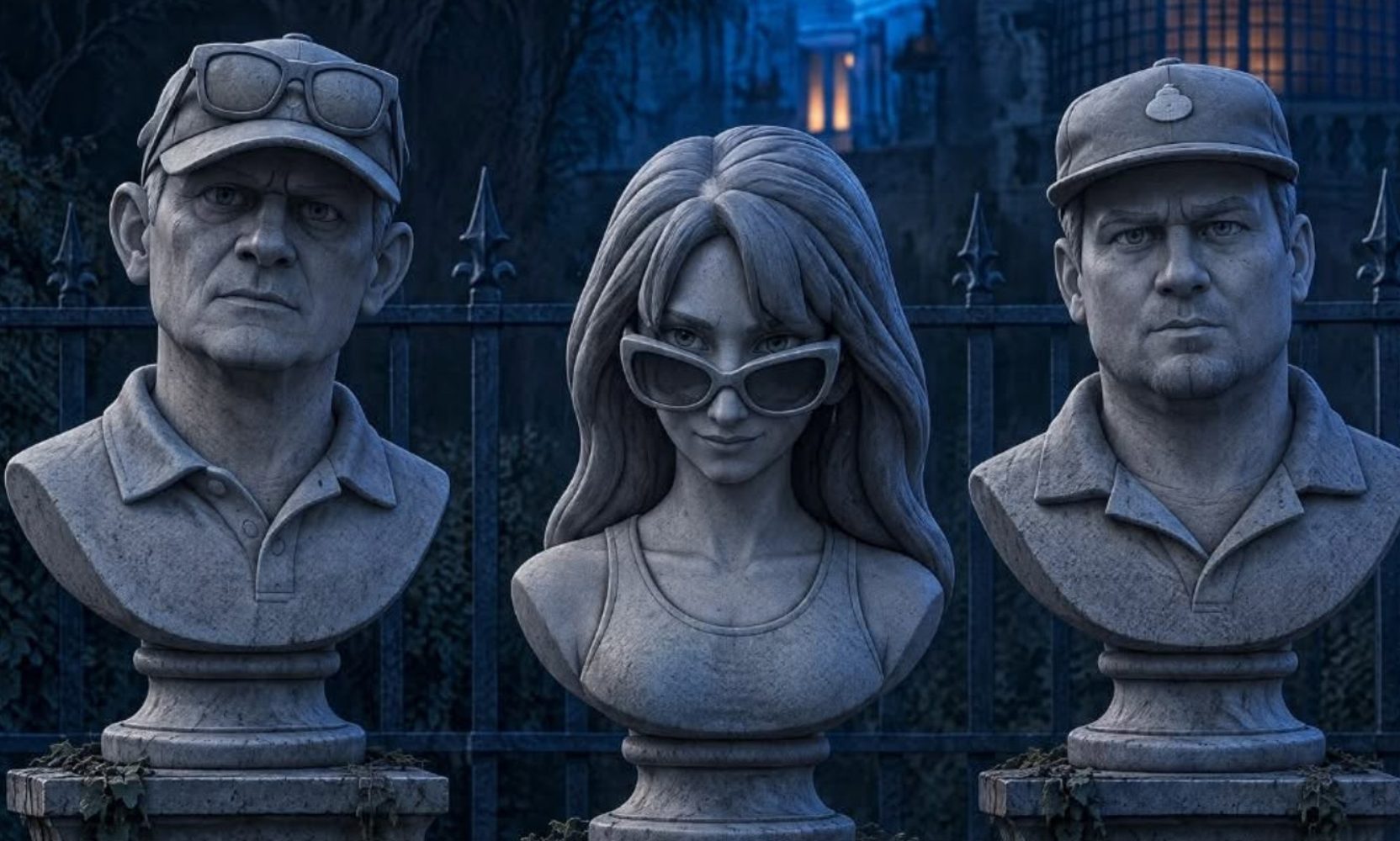 Disney PhotoPass Tested a Haunted Mansion Magic Shot That Turns Guests Into Stone Busts, and It Appears to Use Generative AI