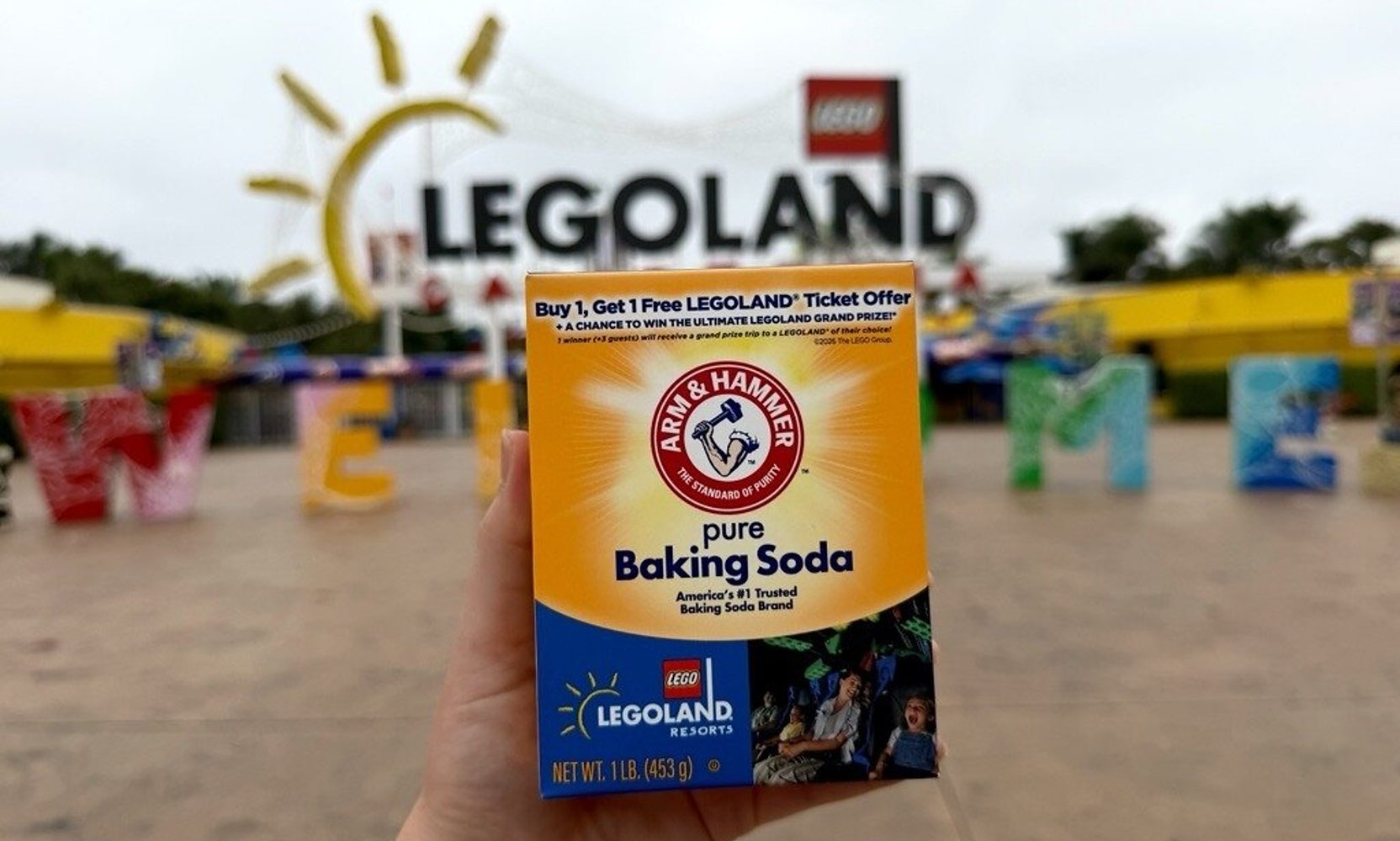 Three Baking Soda Purchases Now Unlock a Buy One, Get One Free Legoland Ticket Offer, Good at Legoland Florida