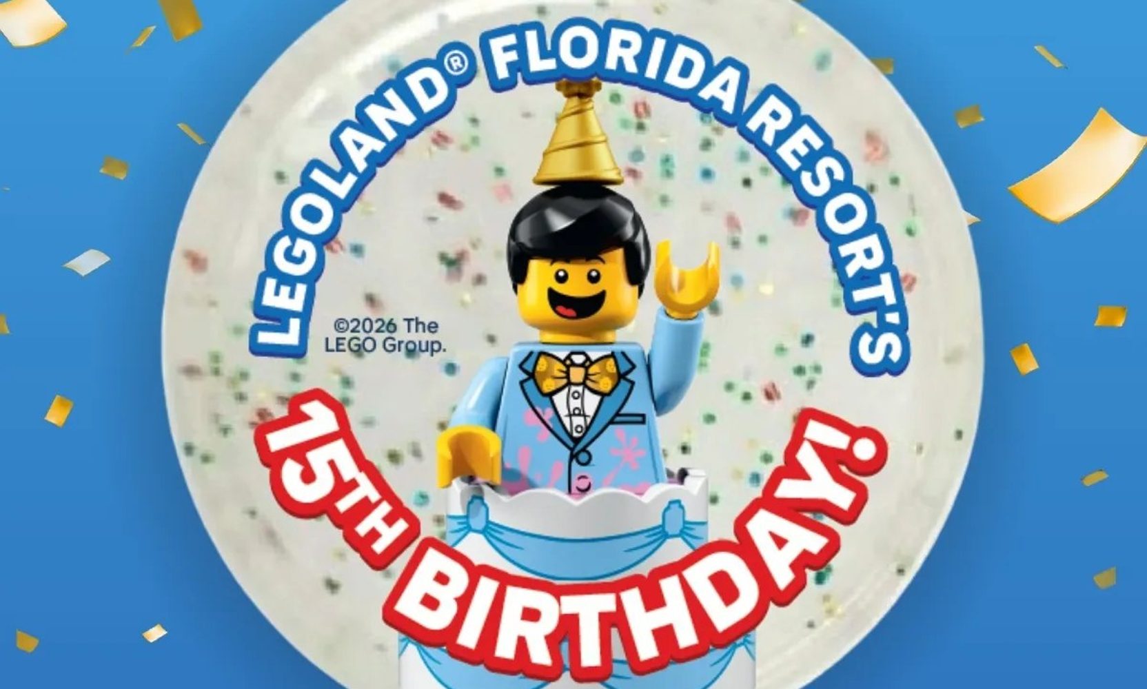 Legoland Florida Turns 15 on October 15, and the First 150 Guests Through the Gates Get a Birthday Goody Bag