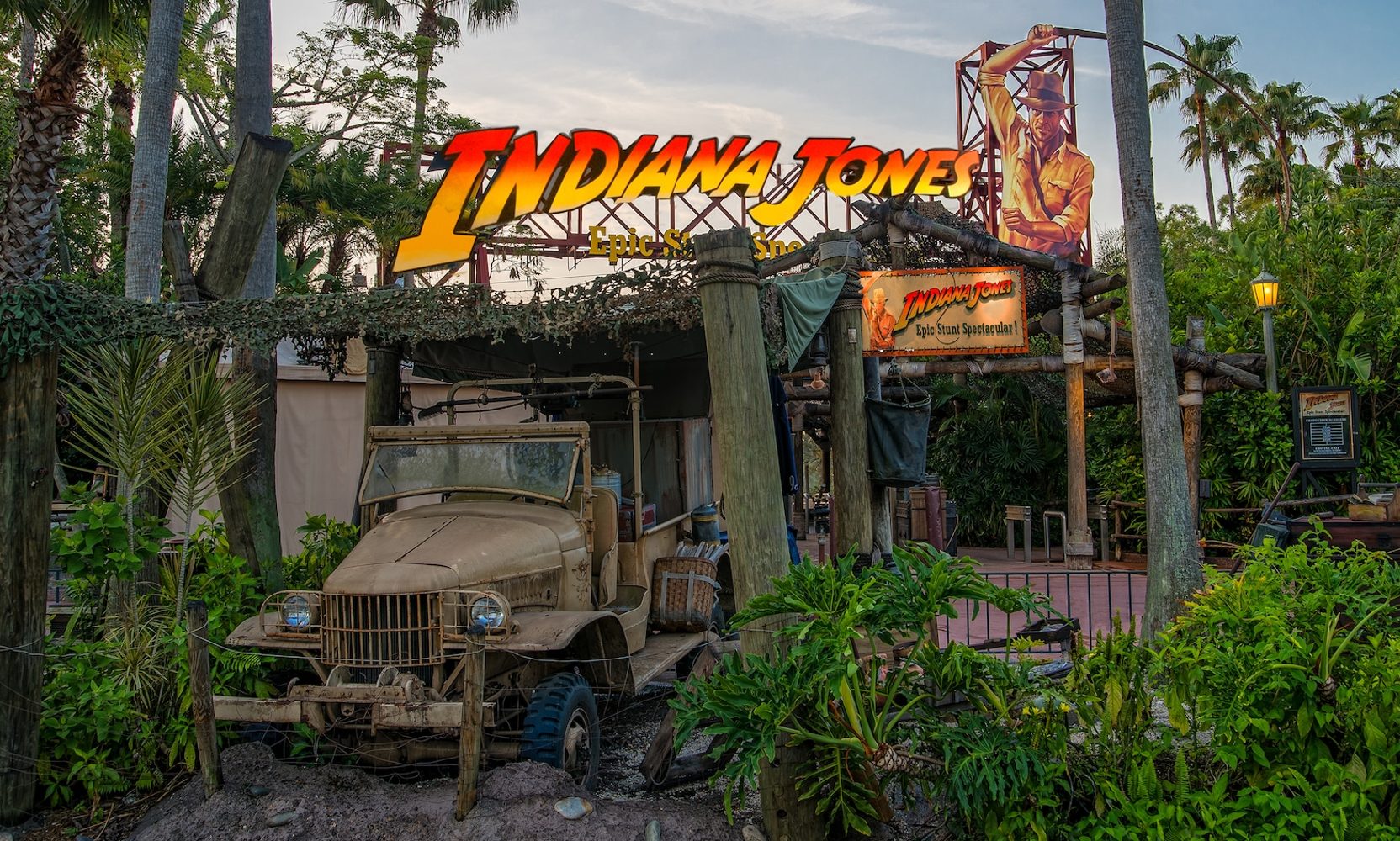 Disney Brings In a Steel Contractor From TRON and Everest for Work at the Indiana Jones Stunt Show Theater, Permit Runs to 2027