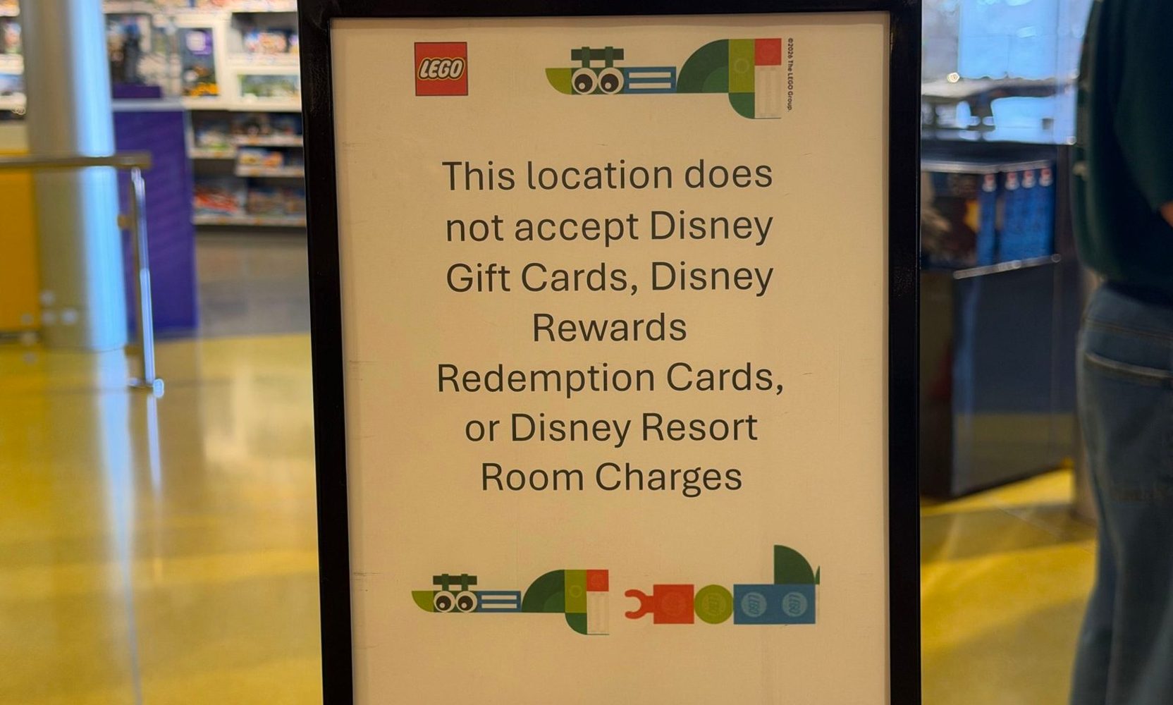 Sephora and The LEGO Store at Disney Springs Stop Taking Disney Gift Cards, and Room Charge Is Out Too