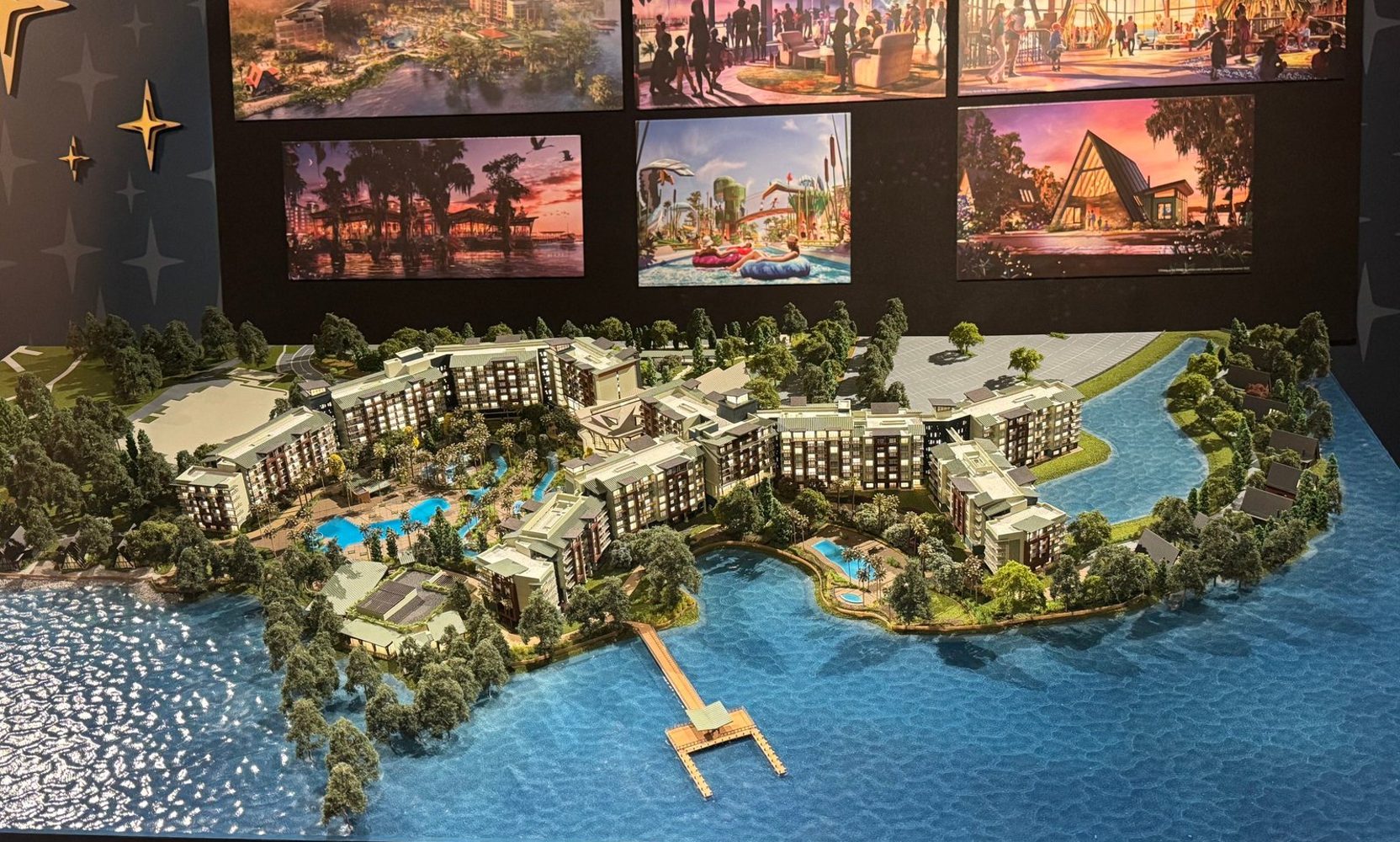 Disney's Lakeshore Lodge Is Now on Display as a Scale Model in Walt Disney Presents at Hollywood Studios