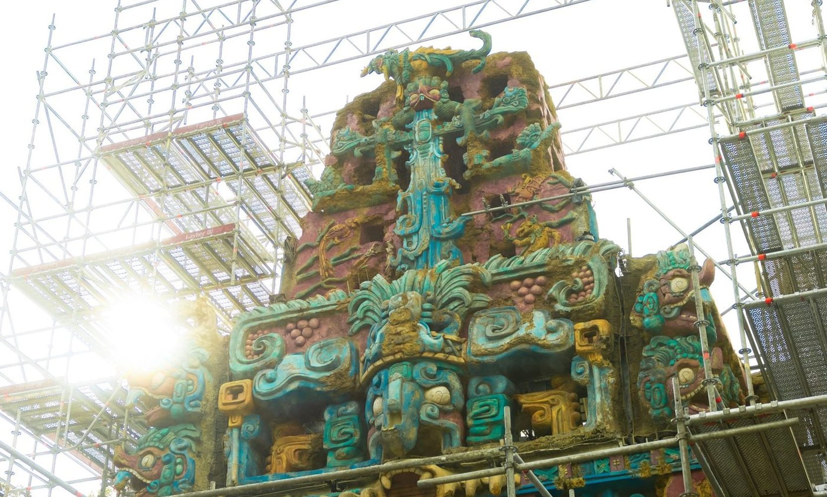Disney CEO Josh D'Amaro Posts Photos From Behind the Walls, Including a Ground-Level Look at the Painted Indiana Jones Temple