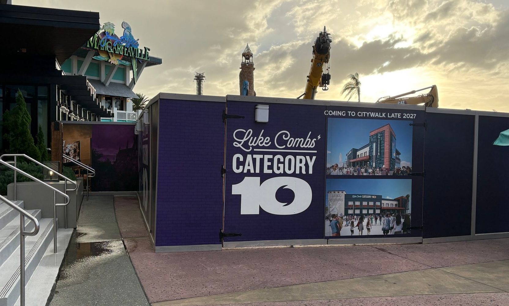 Category 10 Construction Walls Now Block CityWalk's Main Walkway to Islands of Adventure, Sending Guests Around the Back