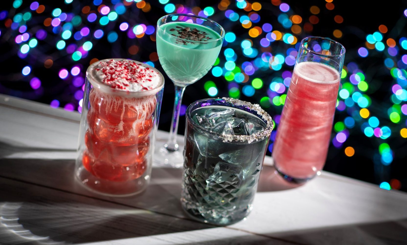 Jollywood Nights' New Animation Courtyard Lounge Gets Its Menu: Five Holiday Drinks, Four of Them New