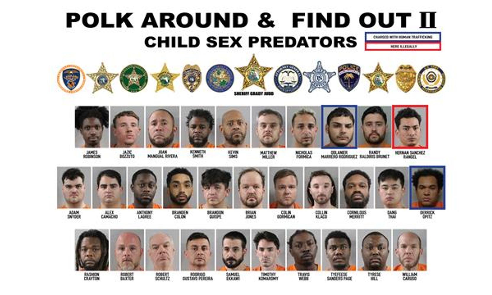 Sheriff Says 17 Theme Park Workers, 13 From Disney and 4 From Universal, Were Among 281 Arrested in Polk County Sting