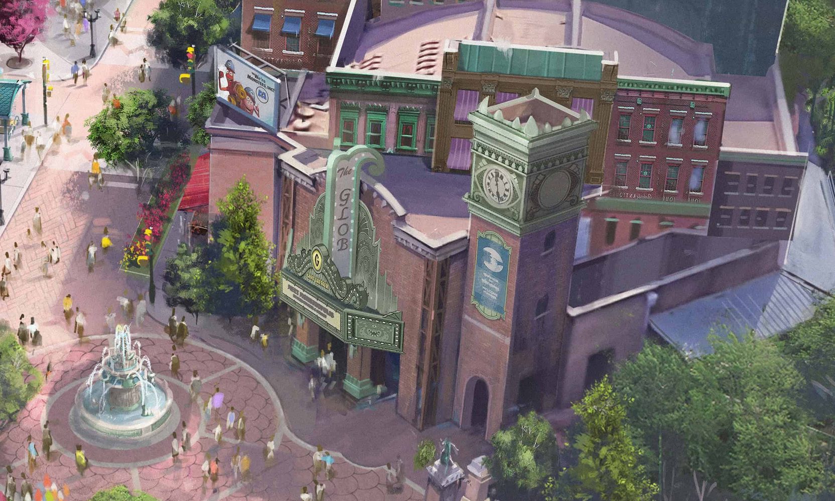A New Permit Points to Active Work on The Glob Theater in Disney World's Upcoming Monstropolis Land