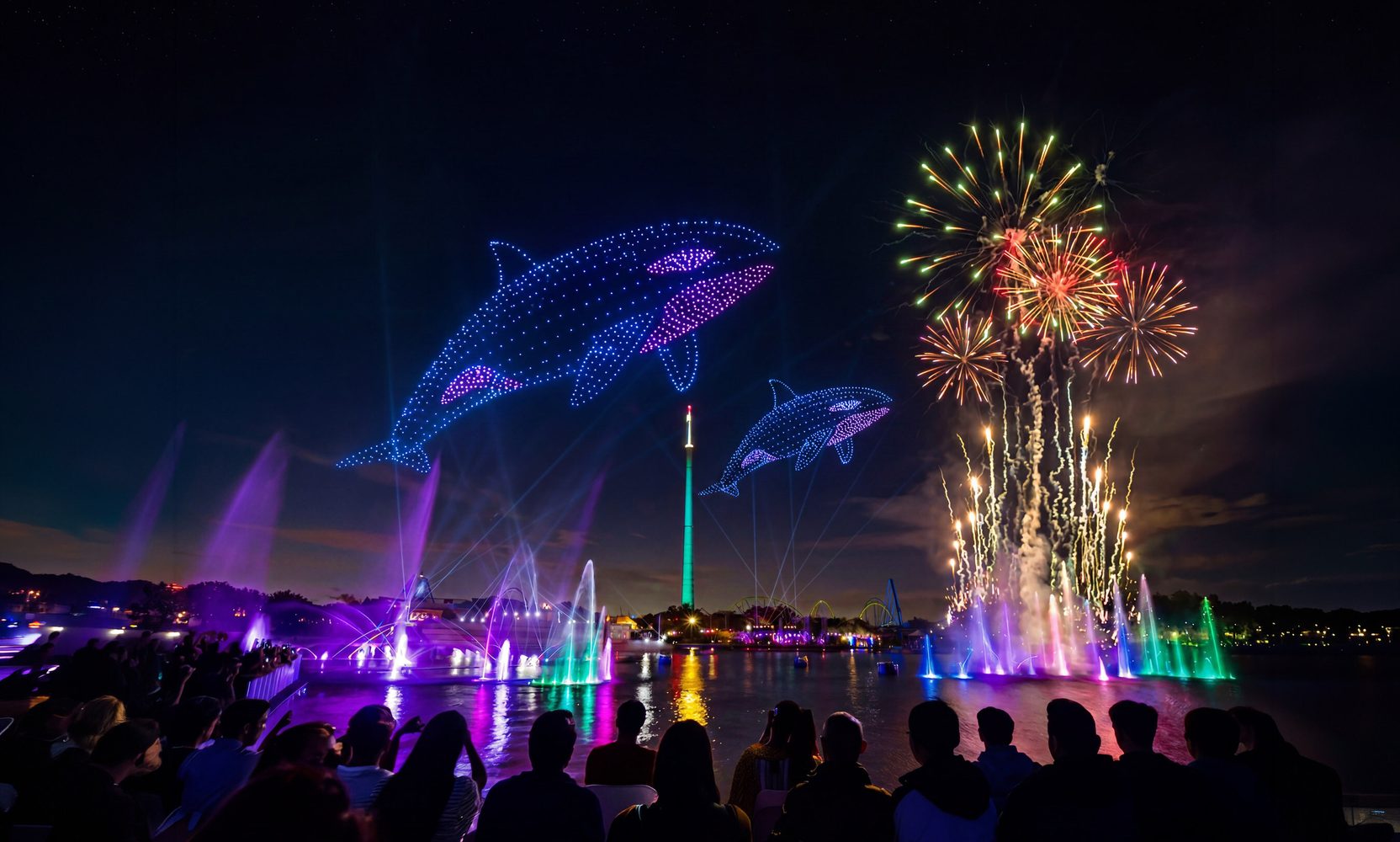 SeaWorld Orlando Reveals Its Electric Ocean Summer 2026 Lineup: New Drone Show, Three All-New Nighttime Animal Presentations, a Cirque Spectacular, and a DJ Dance Party All Land June 12