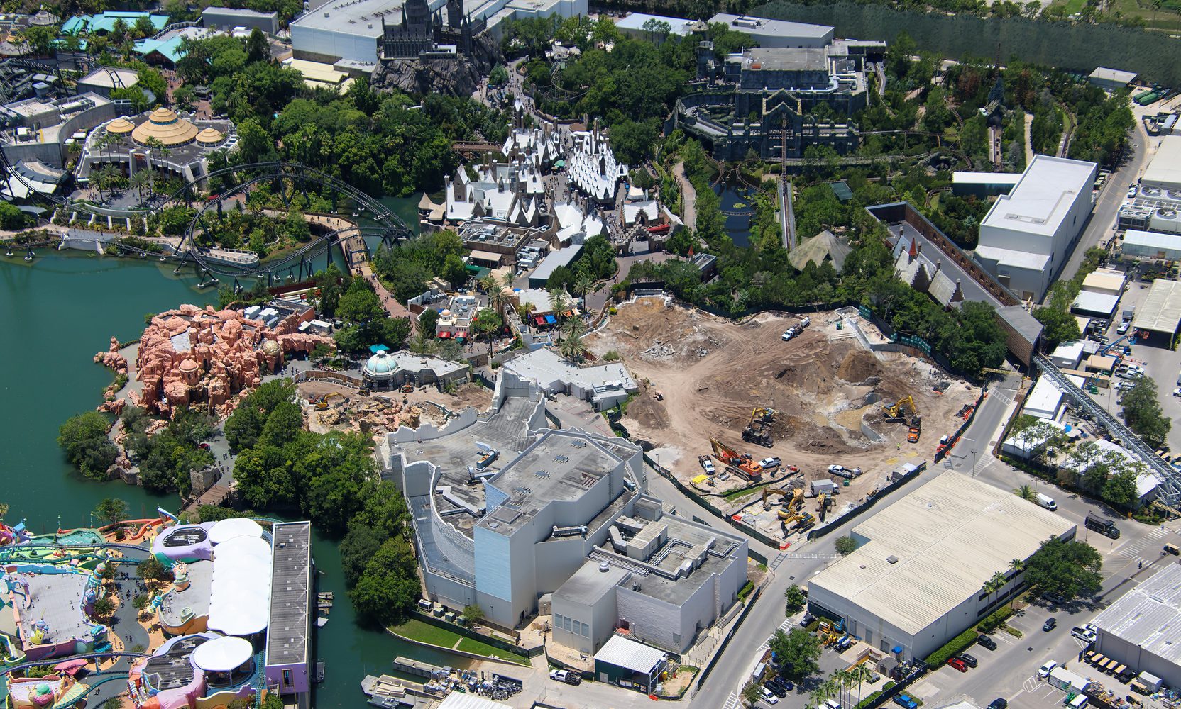 Universal Levels Half of The Lost Continent, Preserving the Mystic Fountain's Face
