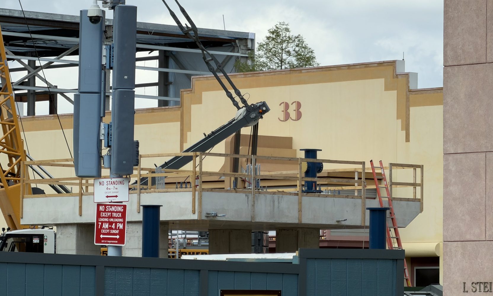 Hollywood Drift Bunny Hop Track Installation Begins Beneath the 170-Foot Vertical Spike at Universal Studios Florida