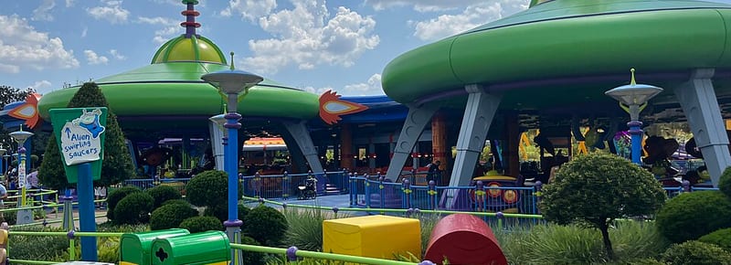Alien Swirling Saucers