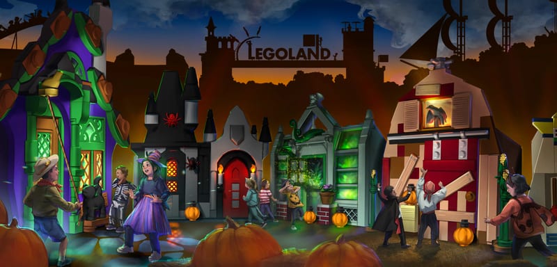 Legoland Florida reveals Brick or Treat Street, a walkthrough LEGO monster neighborhood for Halloween 2026