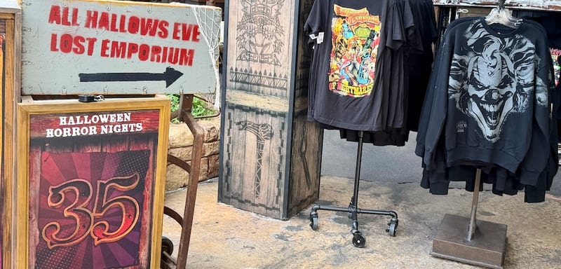 Universal Put Halloween Horror Nights 35 Merchandise on Shelves Three Weeks Before the Event, and the House Shirt Is $35