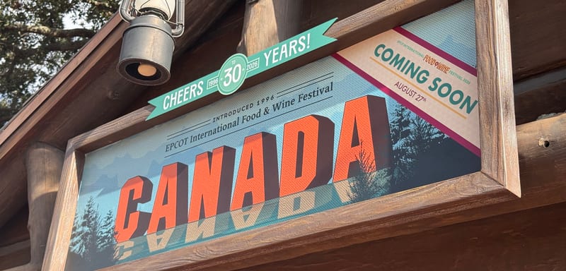 EPCOT's Food & Wine Booth Signs Are Up, Naming the Marketplace Lineup Nine Days Before the Festival Opens