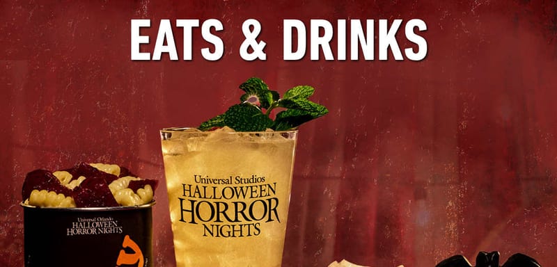 A molded brain, a bat-topped black cake, and a jerky can full of pasta: Universal reveals the HHN 35 menu