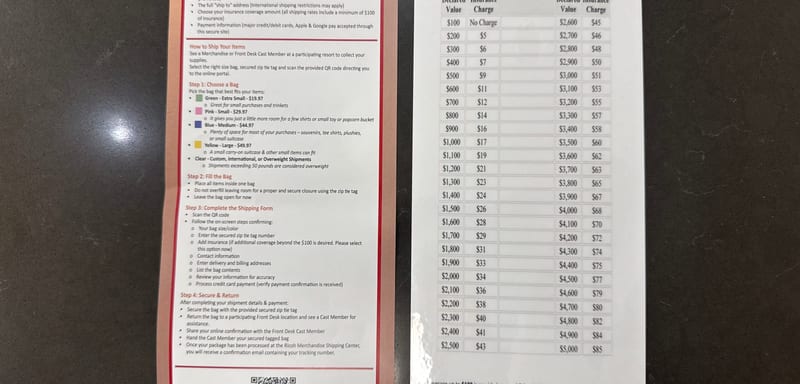 Disney World Now Prices Ship-Home by Bag Size, Not by What You Bought, and a $2,000 Haul Can Fall From $99.99 to $19.97