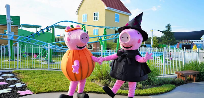 Peppa's Halloween Party Runs 11 Days, Not the 9 the Park Announced, and It Skips Two Fridays When Brick or Treat Is Running Next Door