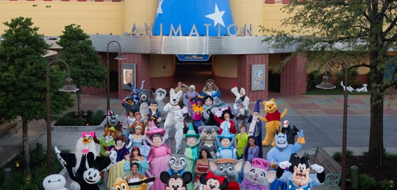 The Magic of Disney Animation Is Officially Open, and Disney Marked It With a 60-Character Photo Including Oswald, Bolt and Merlin