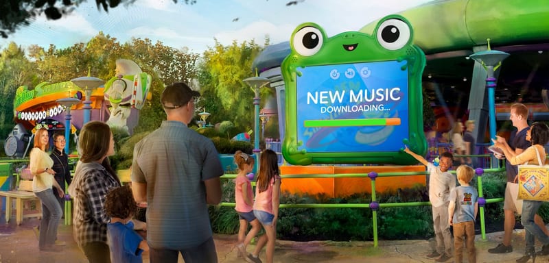 Alien Swirling Saucers Gets a New Soundtrack From Toy Story 5's Lilypad, With Remixed Classics and a Pizza Planet Song, Starting September 25
