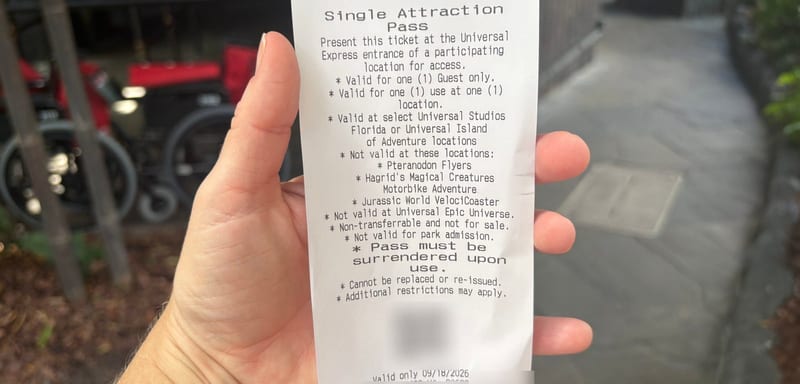 Kong's Single Rider Line Is Reportedly Closed, and a Solo Rider Was Handed a Free Paper Express Pass Instead