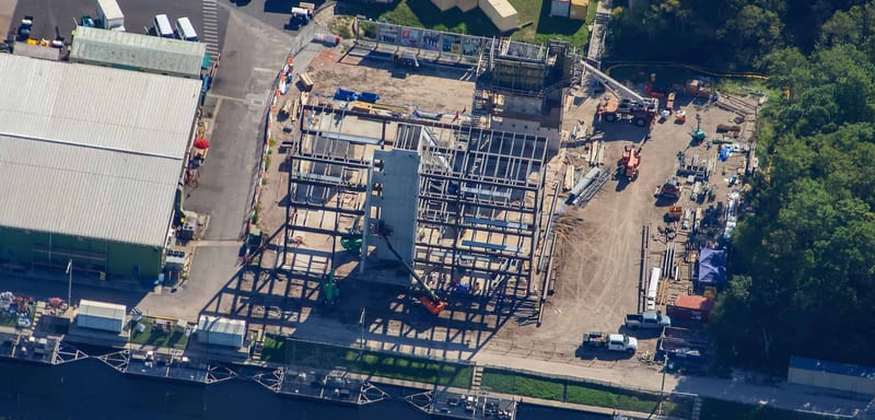 Steel Rises Behind Pirates of the Caribbean for a Magic Kingdom Building Labeled MK Park 3 Support Building in District Records