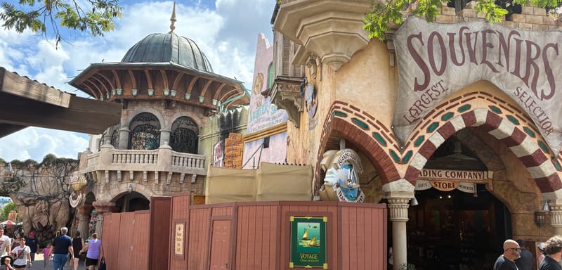 Walls and Scrim Went Up at Islands of Adventure Trading Company, the Third Port of Entry Shop Wrapped Since August