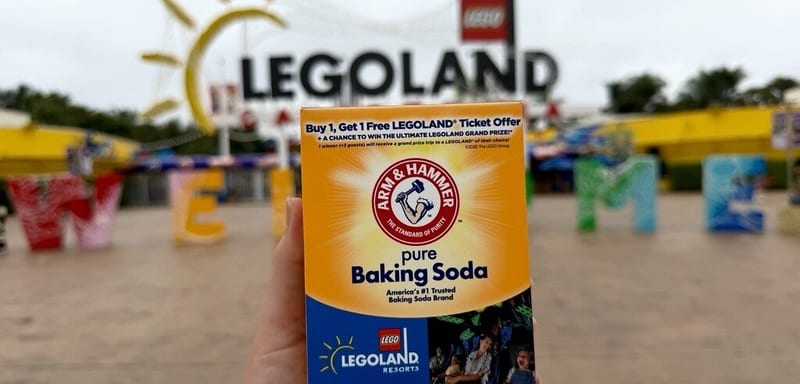 Three Baking Soda Purchases Now Unlock a Buy One, Get One Free Legoland Ticket Offer, Good at Legoland Florida
