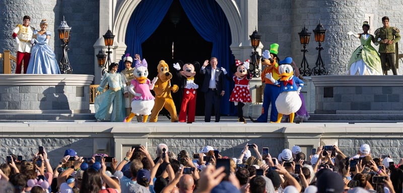 Walt Disney World Turns 55 Today With a Note From Joe Schott in the App, Castle Remarks and Five Free Stickers