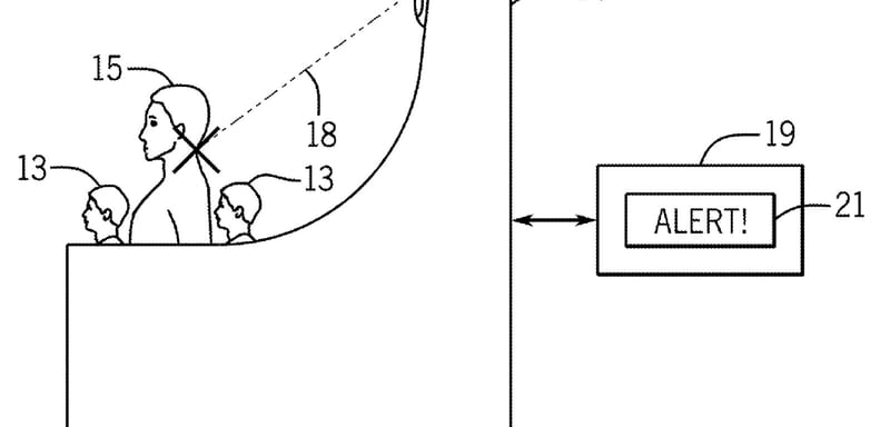 Universal Patent Filing Puts Radar on the Ride Vehicle to Catch a Guest Standing Up Before They Climb Out