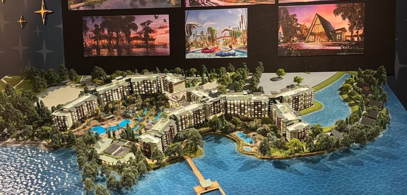 Disney's Lakeshore Lodge Is Now on Display as a Scale Model in Walt Disney Presents at Hollywood Studios