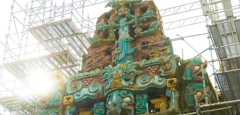 Disney CEO Josh D'Amaro Posts Photos From Behind the Walls, Including a Ground-Level Look at the Painted Indiana Jones Temple