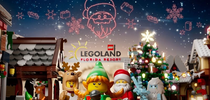 Legoland Florida's Christmas Bricktacular Lists Nine New Additions, Including a Yeti and a (W)rap Masters Show, as Two Old Shows Drop Off the Page