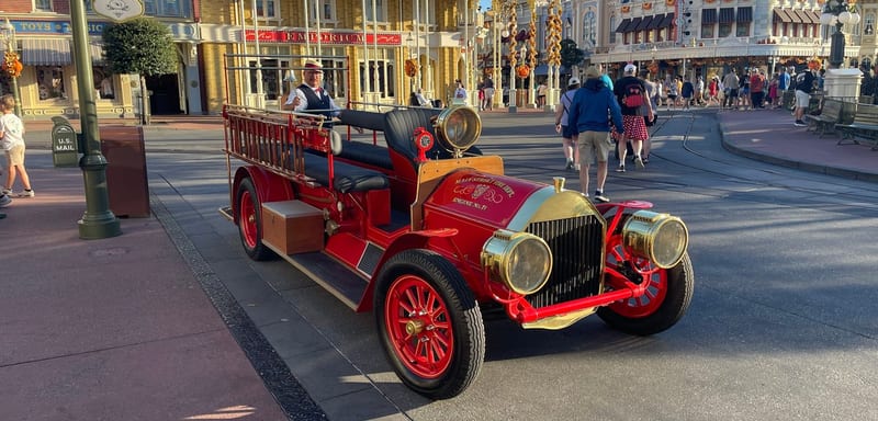 Magic Kingdom's Main Street Fire Engine Is Giving Rides Again, After Years Out of Service