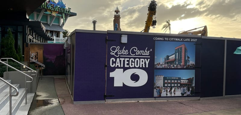 Category 10 Construction Walls Now Block CityWalk's Main Walkway to Islands of Adventure, Sending Guests Around the Back