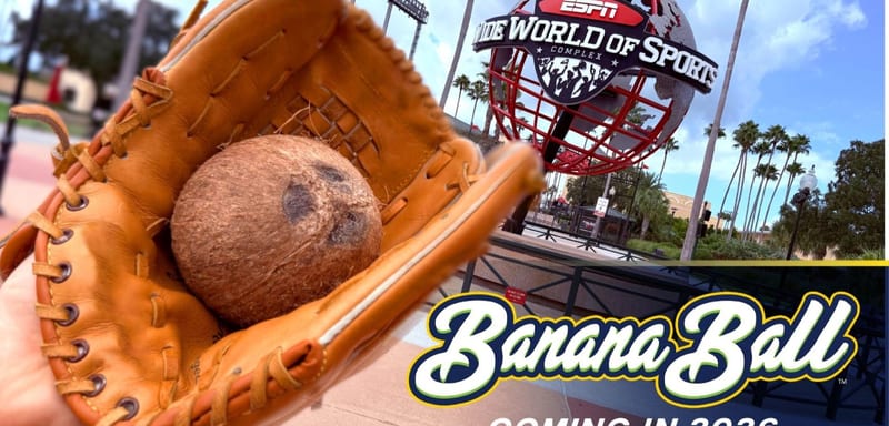 Banana Ball Debuts at Disney's ESPN Wide World of Sports Tonight: Coconuts vs. Party Animals