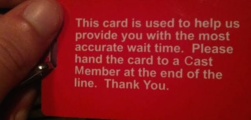 Disney Retires FLIK, the Red Plastic Wait-Time Cards That Measured Queues at the Parks for 27 Years